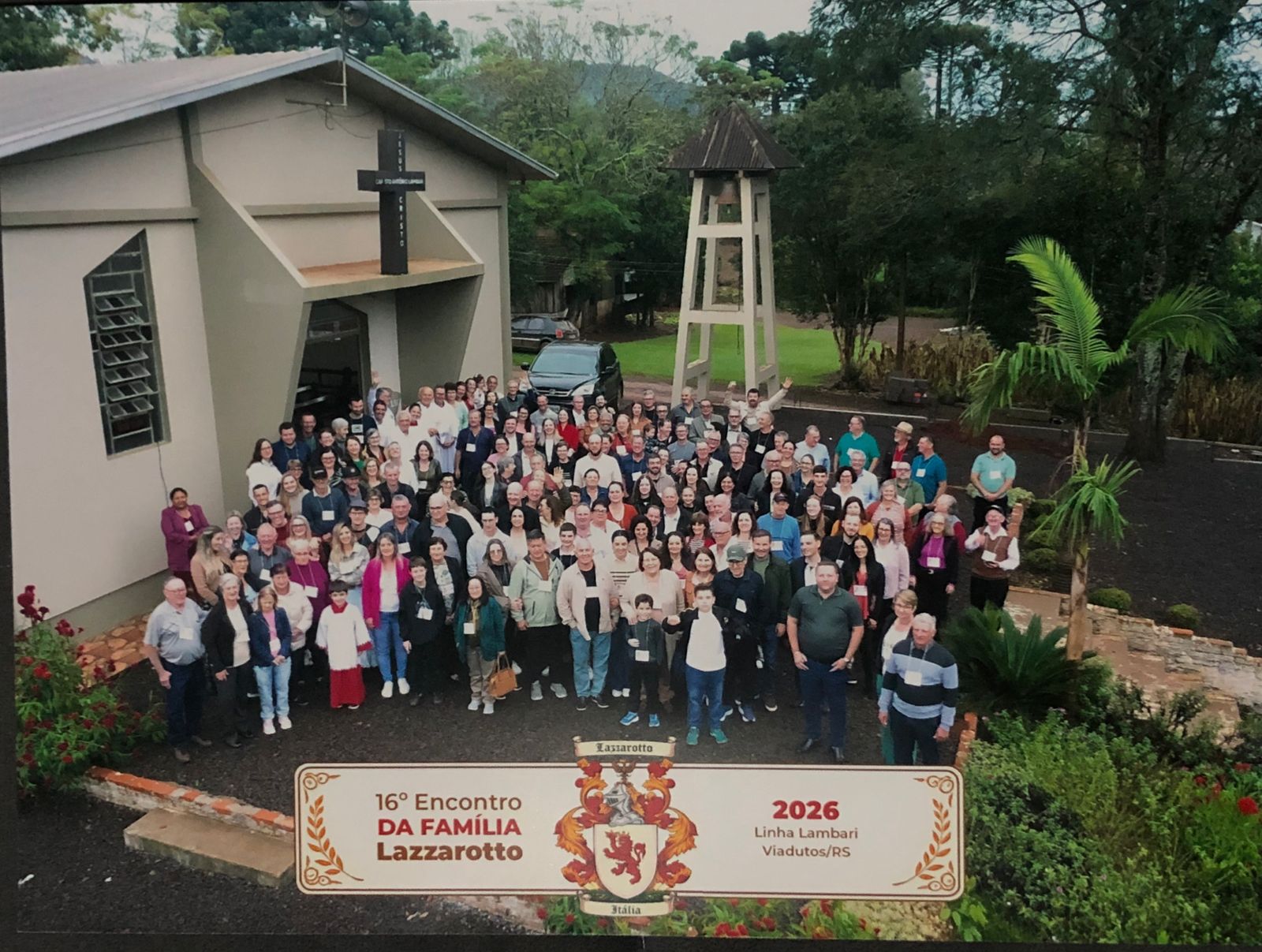 Ir para 16º Encontro da Família Lazzarotto, realizado em Linha Lambari, no interior de Viadutos.