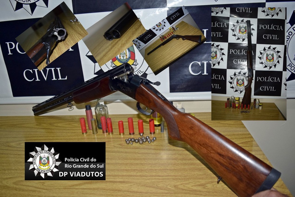 Ir para  <p><big>N&atilde;o adiantou a Pol&iacute;cia Civil de Viadutos apreender a arma de um homem de 39 anos que a mantinha em casa e era usada para amea&ccedil;ar de morte a mulher. Na madrugada desta ter&ccedil;a-feira(3),...