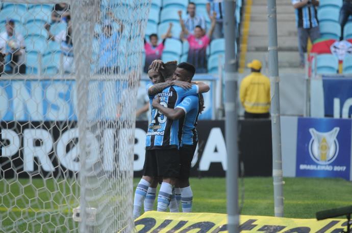 Ir para  <p><big>O Gr&ecirc;mio atingiu com tranquilidade seu objetivo. Na tarde deste domingo, o t&eacute;cnico Renato Portaluppi poupou titulares pensando na Libertadores da Am&eacute;rica e ainda assim o Tricolor bateu o...