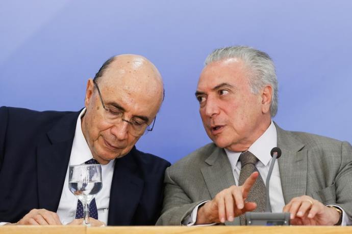 Ir para  <p><big>O presidente Michel Temer e os ministros da Fazenda, Henrique Meirelles, e do Planejamento, Dyogo Oliveira, ter&atilde;o nesta segunda-feira a reuni&atilde;o final para definir em quanto vai aumentar a meta de...