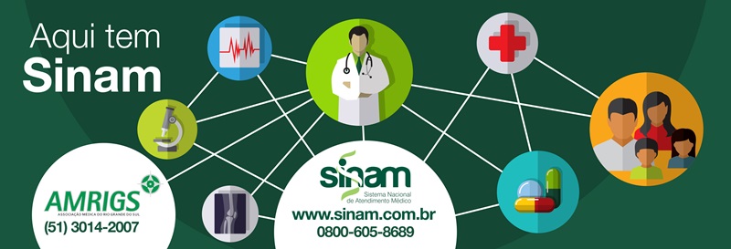 Ir para  <p><big>A Associa&ccedil;&atilde;o M&eacute;dica do Rio Grande do Sul (AMRIGS) lan&ccedil;ou o servi&ccedil;o de sa&uacute;de Sistema Nacional de Atendimento M&eacute;dico (Sinam). A novidade vai permitir...