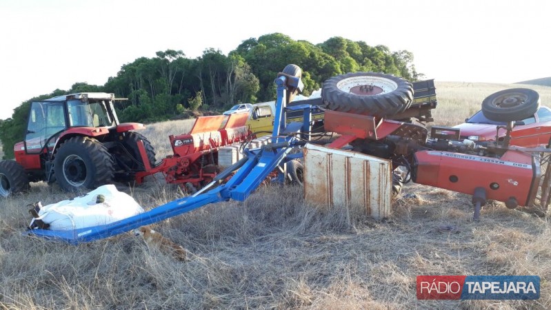 Ir para  <p><big>Um acidente agr&iacute;cola ocorrido nesta ter&ccedil;a-feira (07) em uma lavoura deixou um homem ferido, na comunidade do Paiol da V&aacute;rzea, interior de Ibia&ccedil;&aacute;. Um agricultor&nbsp;de...