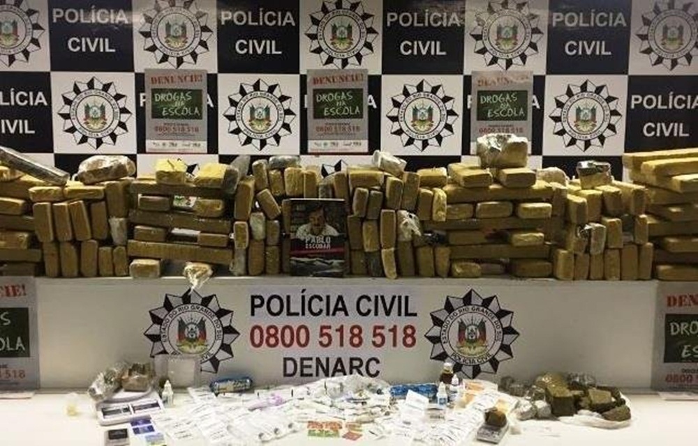 Ir para  <p>O ano de 2017 foi marcado por grandes apreens&otilde;es de drogas por parte da Pol&iacute;cia Civil e de outras for&ccedil;as policiais do Rio Grande do Sul. Segundo dados do Departamento Estadual de...