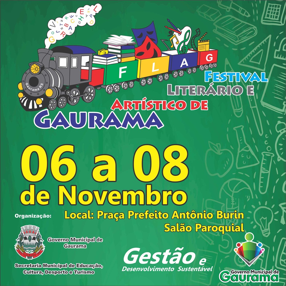 Ir para  <p><big>No in&iacute;cio do m&ecirc;s de novembro, nos dias 06, 07 e 08 o munic&iacute;pio de Gaurama estar&aacute; promovendo uma intensa e in&eacute;dita programa&ccedil;&atilde;o cultural para as escolas...