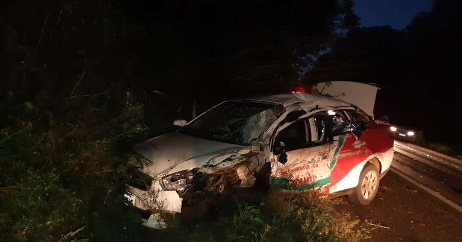 Ir para  <p>Um paciente de 64 anos morreu ao ser levado&nbsp;para atendimento de sa&uacute;de na cidade de Tenente Portela. Ele era passageiro e estava no carro&nbsp;da Secretaria Municipal da Sa&uacute;de de Liberato Salzano, que...