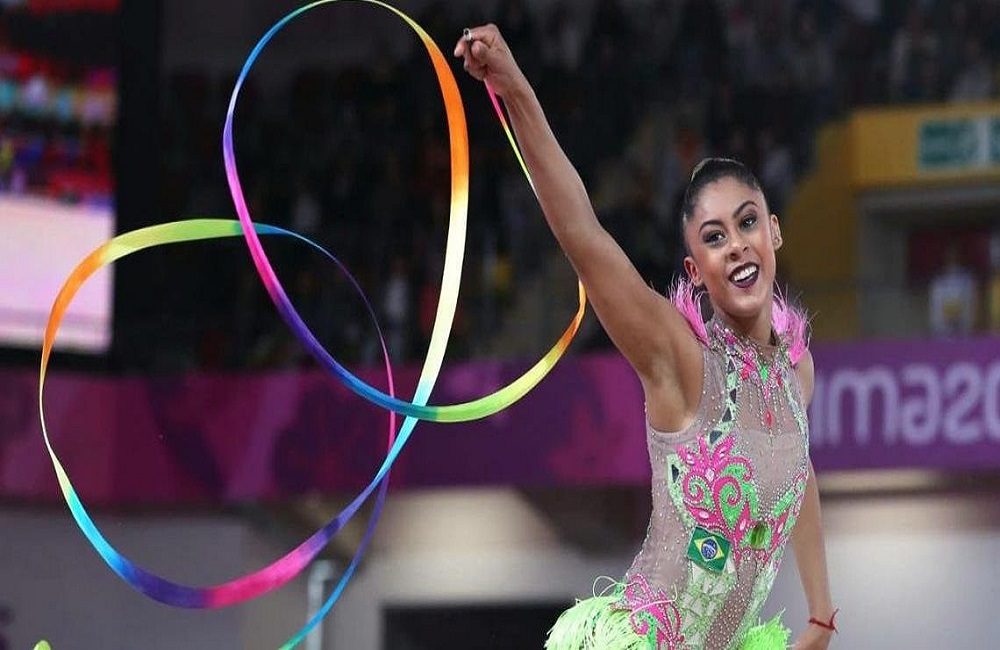 Ir para  <p>A equipe brasileira de gin&aacute;stica r&iacute;tmica conquistou nesta segunda-feira sua primeira medalha de ouro nos Jogos Pan-Americanos de Lima, no Peru. As brasileiras marcaram 24,250 pontos na...
