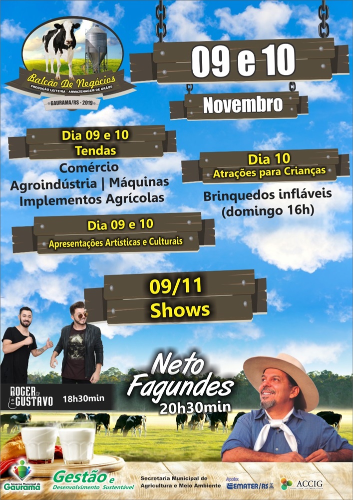 Ir para  <p><big>Falta um m&ecirc;s para a realiza&ccedil;&atilde;o do Balc&atilde;o de Neg&oacute;cios de Gaurama. Um evento conjunto entre o poder p&uacute;blico, a Associa&ccedil;&atilde;o Comercial, Cultural...