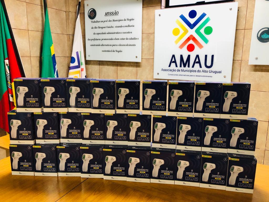 Ir para  <p><big>Uma das a&ccedil;&otilde;es deliberadas pelo Comit&ecirc; Regional de Aten&ccedil;&atilde;o ao Coronav&iacute;rus da AMAU foi a aquisi&ccedil;&atilde;o de term&ocirc;metros infravermelhos,...