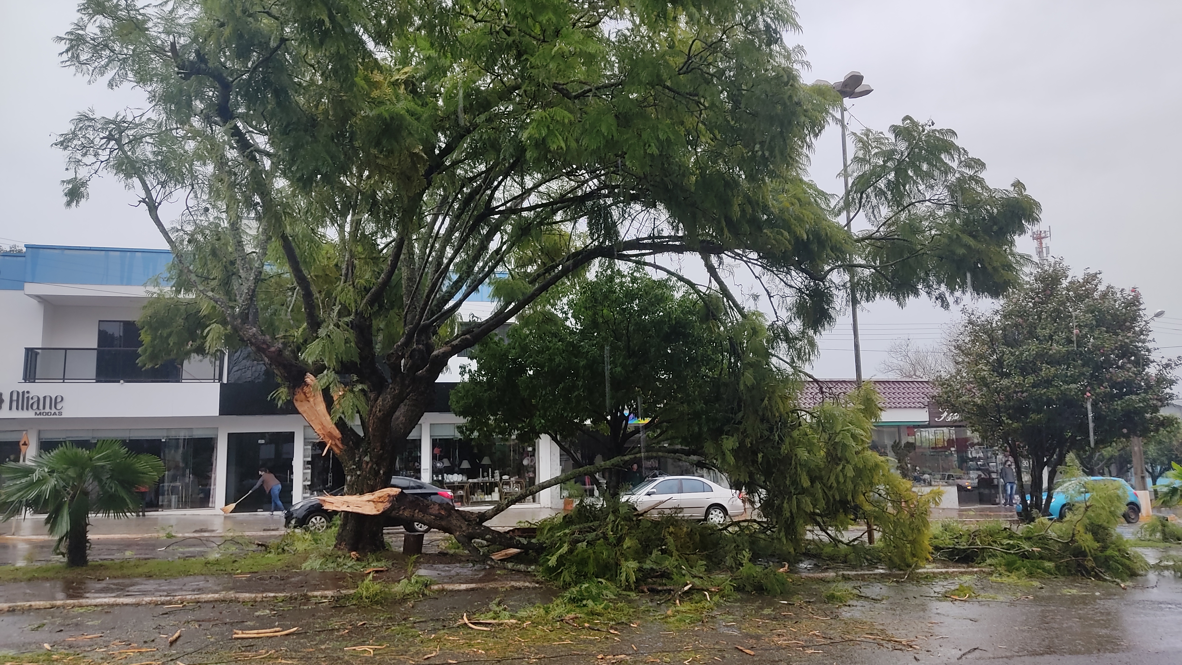 Ir para  <p>Hoje (30), por volta do meio dia, chuva e vento forte assustaram a popula&ccedil;&atilde;o viadutense e causaram estragos em v&aacute;rias resid&ecirc;ncias, estabelecimentos comerciais, placas de...