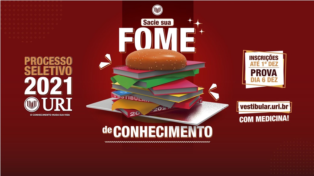 Ir para  <p><big>Sacie sua fome de conhecimento. Com este tema, a URI (Universidade Regional Integrada) lan&ccedil;ou nesta segunda-feira, 05, &agrave;s 10h30min, atrav&eacute;s de uma Live via Youtube, a campanha do Vestibular de...