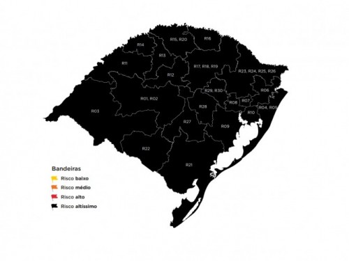 Ir para  <p><big>Pela sexta semana consecutiva, o mapa do modelo de Distanciamento Controlado traz o Rio Grande do Sul inteiro em risco alt&iacute;ssimo devido &agrave; press&atilde;o sobre a capacidade hospitalar. Isso significa...