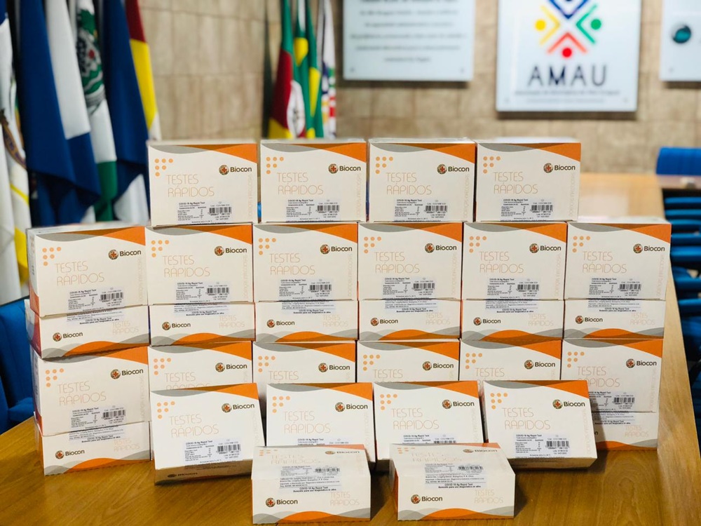 Ir para  <p><big>O Comit&ecirc; Regional de Aten&ccedil;&atilde;o ao Coronav&iacute;rus da AMAU realizou a aquisi&ccedil;&atilde;o de testes de ant&iacute;geno - os chamados 'testes...
