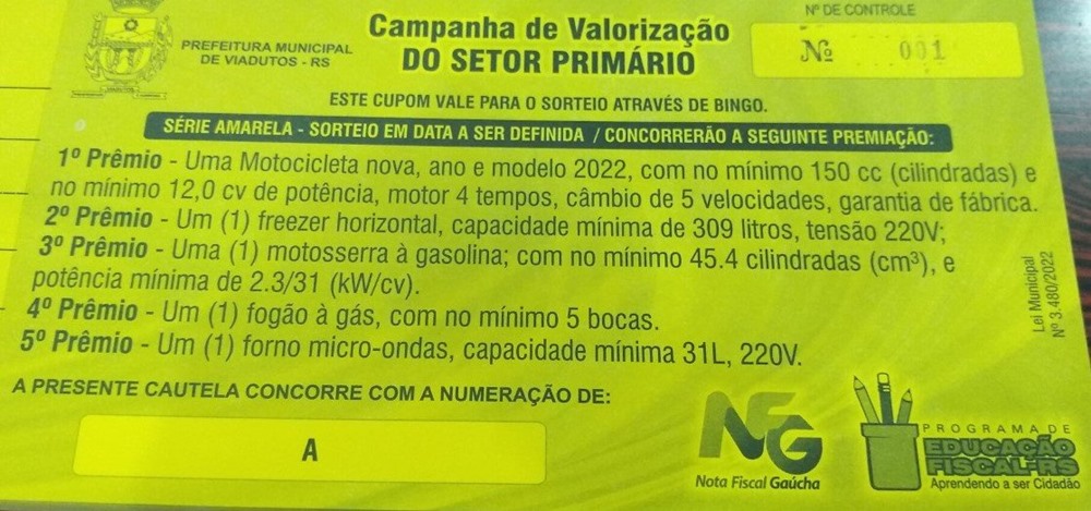 Ir para  <p><big>A Secretaria de Finan&ccedil;as comunica aos produtores rurais do Munic&iacute;pio de Viadutos que o setor de tributos est&aacute; distribuindo as cautelas referentes a campanha de valoriza&ccedil;&atilde;o...