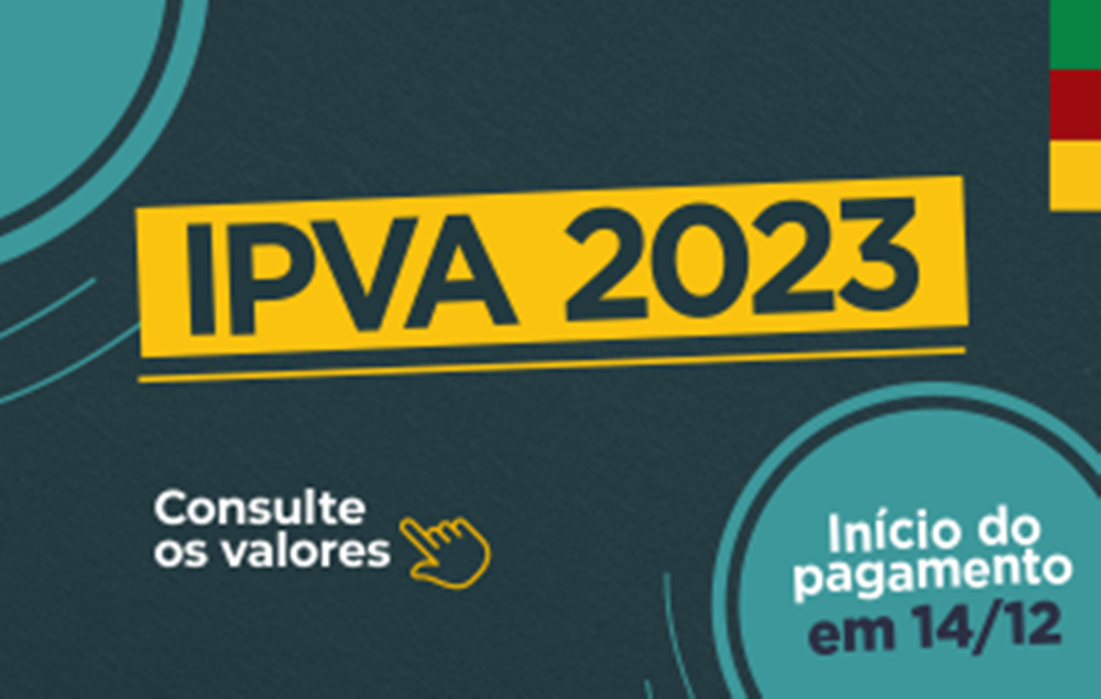 Ir para  <p><big>&nbsp;O IPVA 2023 (Imposto sobre a Propriedade de Ve&iacute;culos Automotores) j&aacute; pode ser pago a partir desta quarta-feira (14/12) com desconto pela antecipa&ccedil;&atilde;o. Neste ano, a...