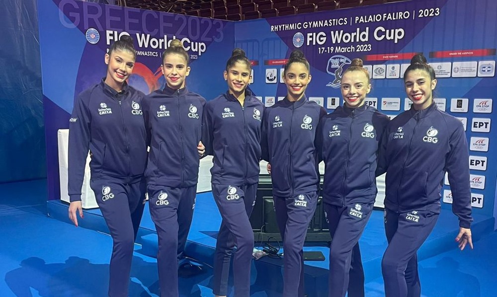 Ir para  <p><big>A sele&ccedil;&atilde;o brasileira de gin&aacute;stica r&iacute;tmica come&ccedil;ou muito bem a etapa de Atenas (Gr&eacute;cia) da Copa do Mundo da modalidade. Nesta sexta-feira (17), as representantes...