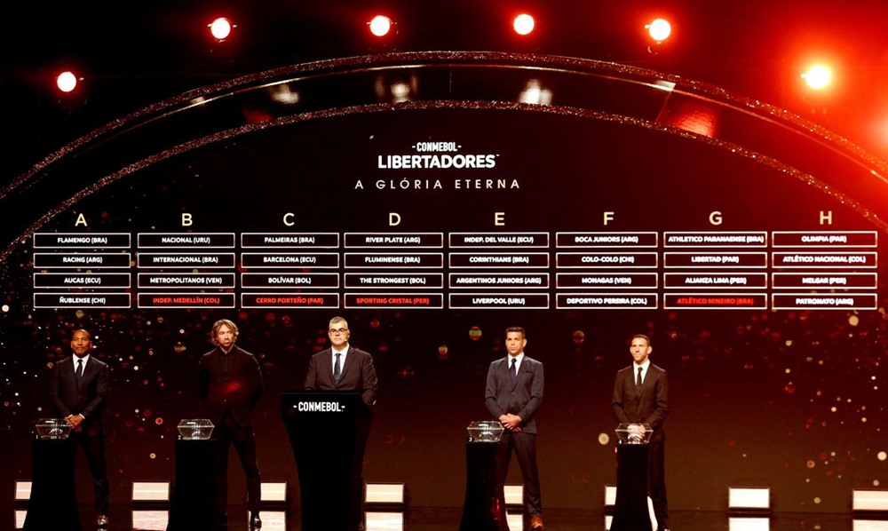 Ir para  <p><big>A Conmebol sorteou os grupos da edi&ccedil;&atilde;o 2023 da Copa Libertadores na noite desta segunda-feira (27) em Luque (Paraguai). O Brasil ser&aacute; representado na competi&ccedil;&atilde;o por sete...