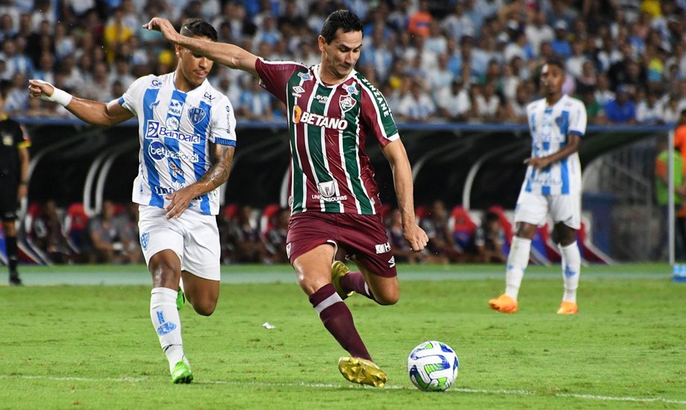 Ir para  <p><big>O Fluminense se classificou para as oitavas de final da Copa do Brasil ap&oacute;s derrotar o Paysandu por 3 a 0, na noite desta ter&ccedil;a-feira (25) no est&aacute;dio do Mangueir&atilde;o, em...