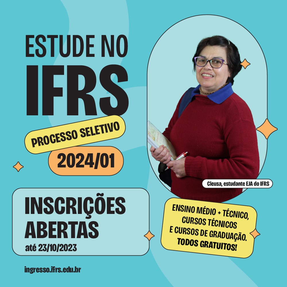 Ir para  <p><big>Interessados em concorrer a uma vaga em cursos de ensino m&eacute;dio com o t&eacute;cnico integrado, cursos t&eacute;cnicos e cursos superiores de gradua&ccedil;&atilde;o do IFRS&nbsp;podem...