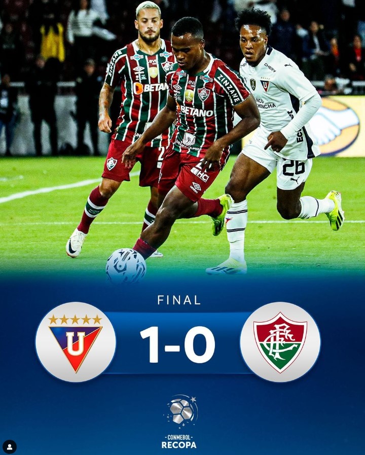 Ir para  <p><big>O Fluminense foi derrotado por 1 a 0 pela LDU (Equador), na noite desta quinta-feira (22) no est&aacute;dio Casa Blanca, em Quito, na partida de ida da Recopa Sul-Americana. O primeiro confronto da...