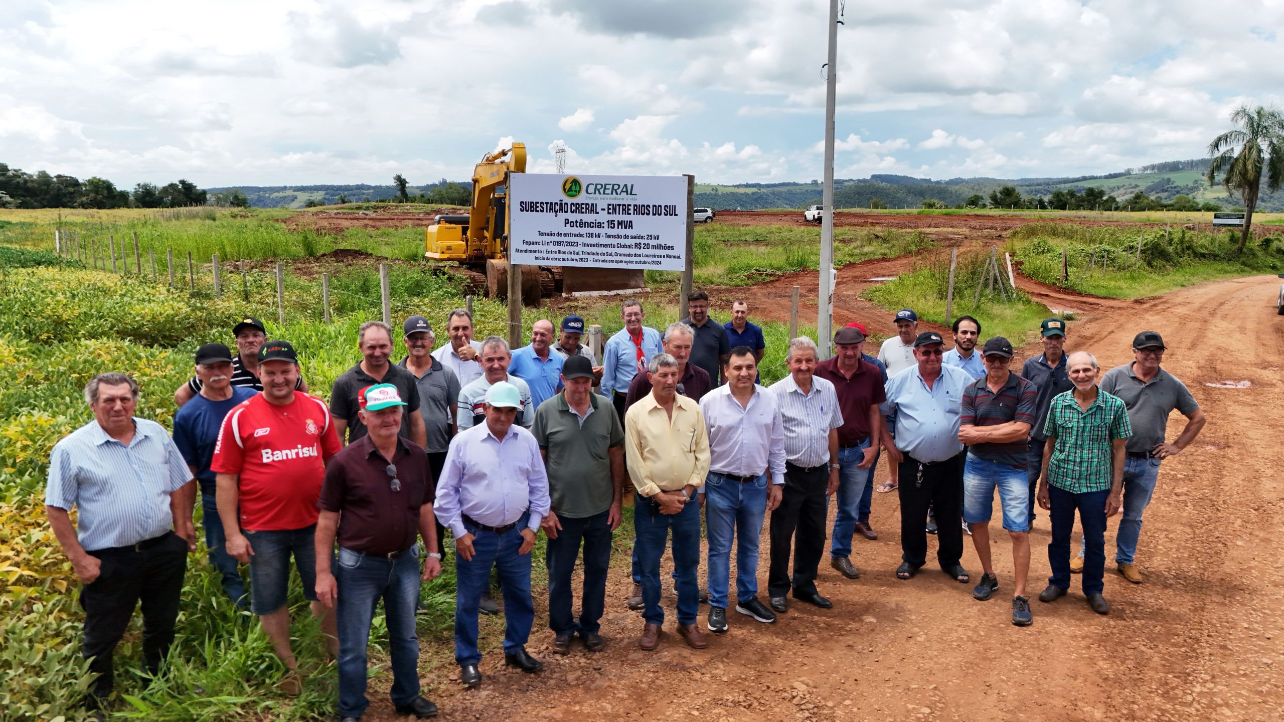 Ir para  <p><big>A constru&ccedil;&atilde;o da primeira subesta&ccedil;&atilde;o de energia da Creral j&aacute; est&aacute; com a terraplenagem do local conclu&iacute;da e nesta &uacute;ltima semana de fevereiro...