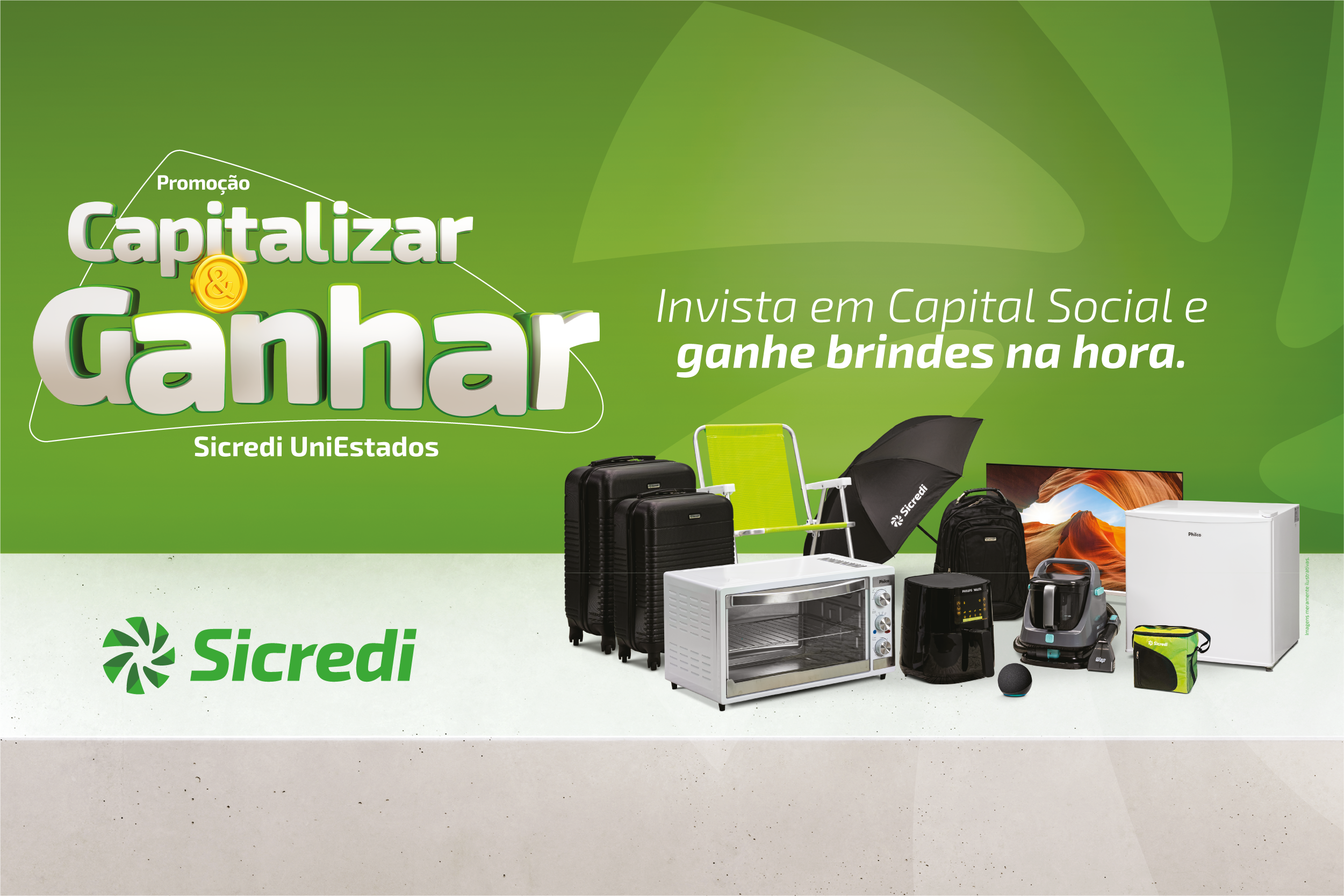 Ir para  <p><big>Iniciou nesta quarta-feira (05/06), a Promo&ccedil;&atilde;o Capitalizar e Ganhar, da Sicredi UniEstados. V&aacute;lida em todos os munic&iacute;pios da &aacute;rea de atua&ccedil;&atilde;o da...